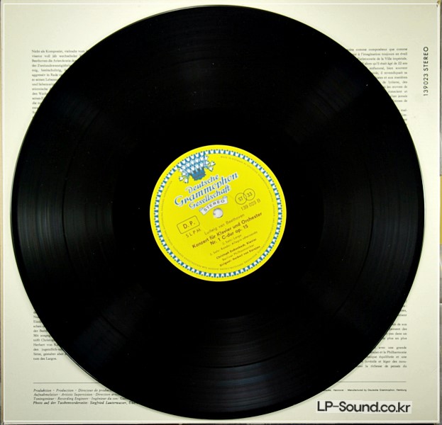 BEETHOVEN: PIANO CONCERTO ESCHENBACH KARAJAN DGG 139 023 TULIPS