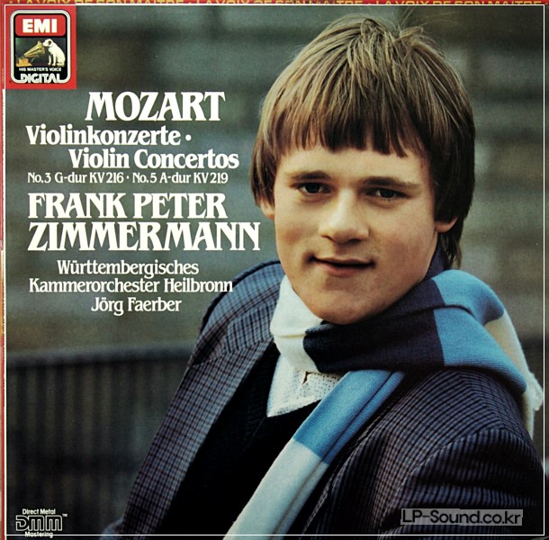FRANK PETER ZIMMERMANN, FAERBER MOZART VIOLIN CONCERTOS EL 27 0075 1