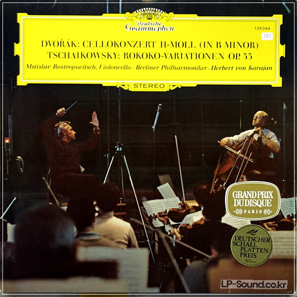 DVORAK TCHAIKOVSKY CELLO CONCERTOS ROSTROPOVICH KARAJAN DGG 139 044