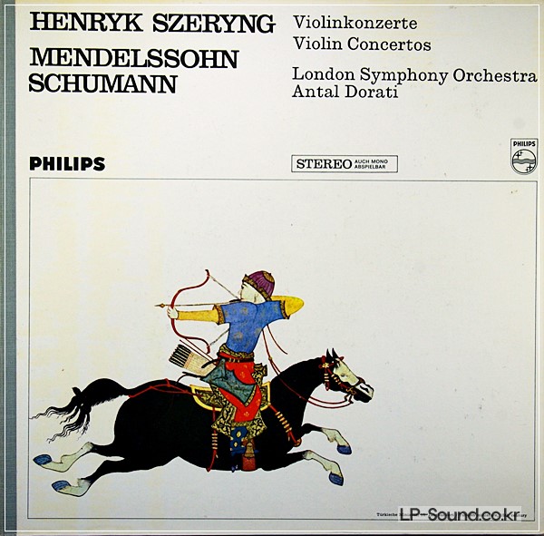 MENDELSSOHN SCHUMANN VIOLIN CONCERTOS HENRYK SZERYNG PHILIPS LP 838417 LY