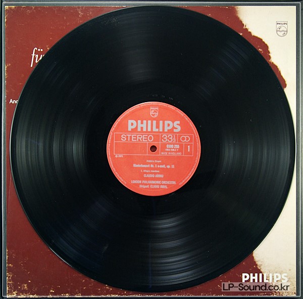 CHOPIN COMPLETE WORKS FOR PIANO & ORCHESTRA ARRAU INBAL PHILIPS 3 LP BOX