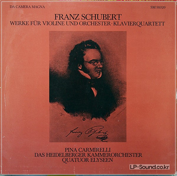 SCHUBERT VIOLIN CONCERTO PINA CARMIRELLI SM 91020