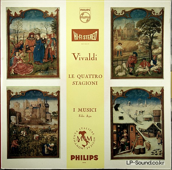 VIVALDI FOUR SEASONS ED1 I MUSICI AYO PHILIPS HIFI STEREO 835 035 AY