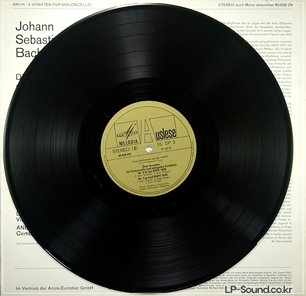 BACH, THREE SONATAS FOR CELLO AND HARPSICHORD / DANIIL SHAFRAN/ LISTEN