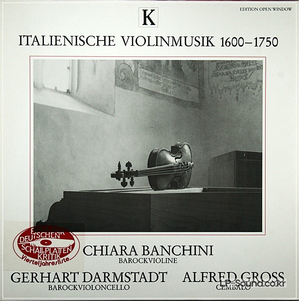 ITALIAN VIOLIN MUSIC BAROQUE/BANCHINI/OPEN WINDOW OW 002/  AUDIOPHILE