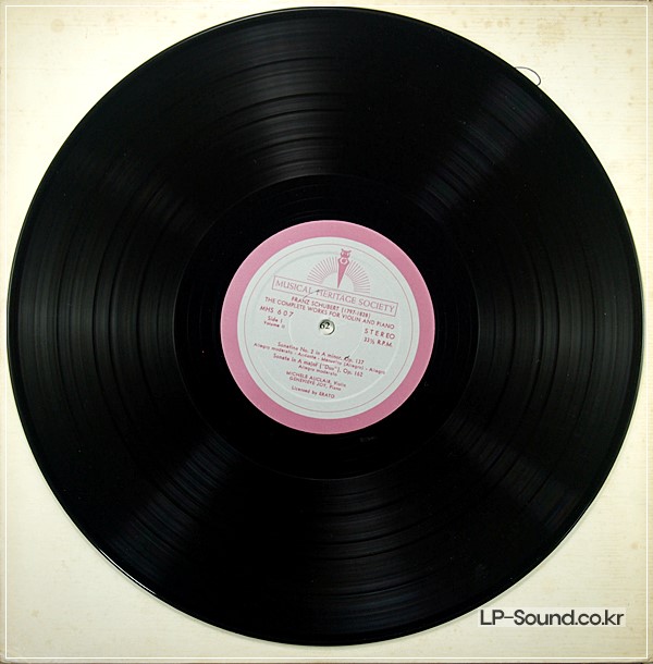 SCHUBERT COMPLETE WORKS FOR VIOLIN MICHELE AUCLAIR MHS 606/7 2LP  STEREO