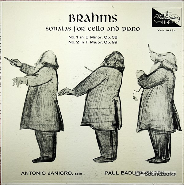 BRAHMS CELLO SONATAS #1 & 2 JANIGRO BADURA-SKODA XWN 18234