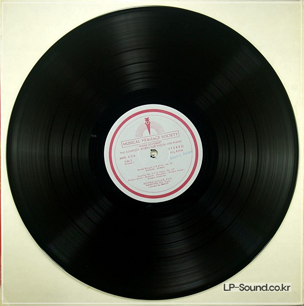 SCHUBERT COMPLETE WORKS FOR VIOLIN MICHELE AUCLAIR MHS 606/7 2LP STEREO