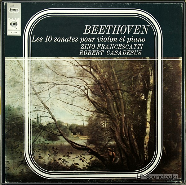 BEETHOVEN SONATAS VIOLIN PIANOFRANCESCATTI & CASADESUS 4LP BOX