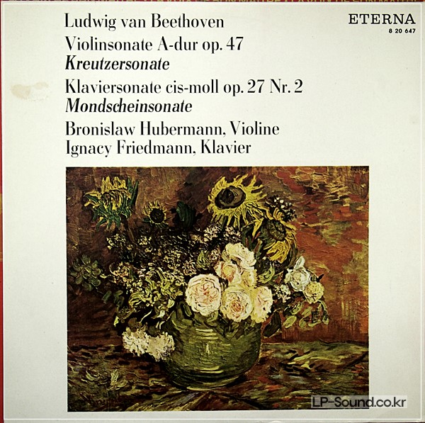 BEETHOVEN SONATA  BRONISLAW HUBERMAN , IGNAZ FRIEDMAN ETERNA