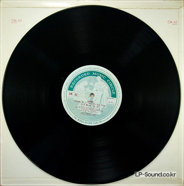BRAHMS CELLO SONATA  JANOS STARKER RMG  CM 43