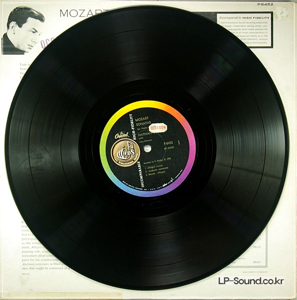 MOZART VIOLIN SONATA MILSTEIN,POMMERS CAPITOL P 8452