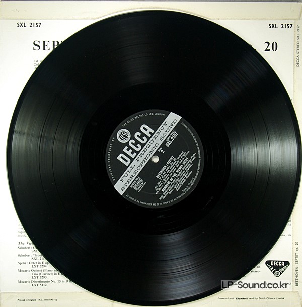 BEETHOVEN SEPTET OP. 20 / MEMBERS OF THE VIENNA OCTET