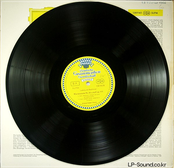 BEETHOVEN PIANO SONATAS 31 32  KEMPFF  RED STEREO SLPM 138 945