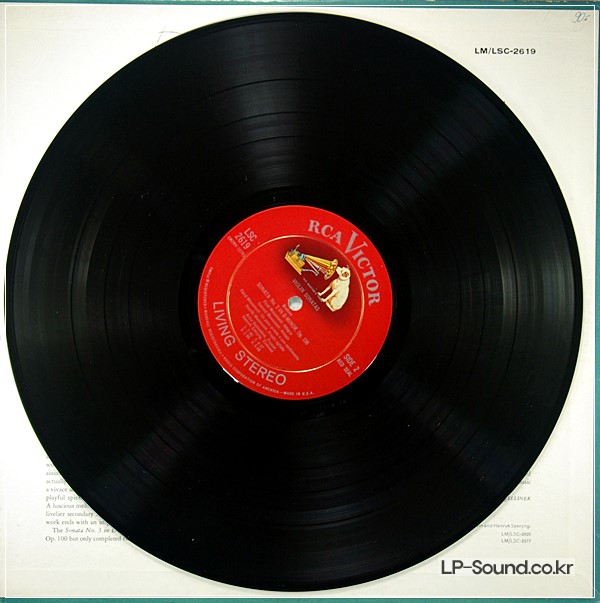 BRAHMS VIOLIN SONATASRUBINSTEIN-SZERYNG LSC 2619