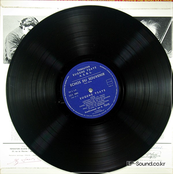 EUGENE YSAYE, DAVID OISTRAKH - ECHOS DU SOUVENIRS RARE PRIVATE NO.312