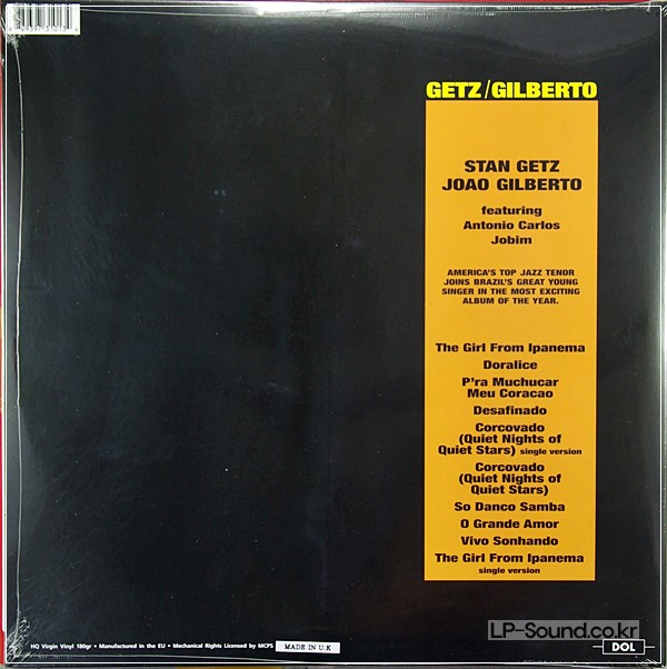 GETZ GILBERTO   DOL1013 HQ