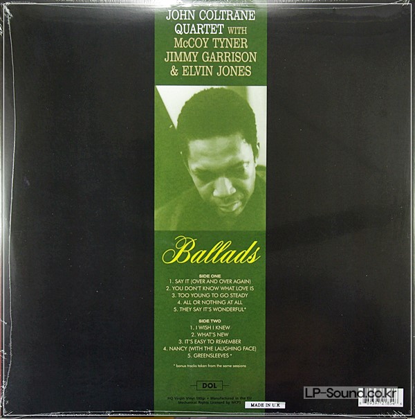 JOHN COLTRANE QUARTET  BALLADS