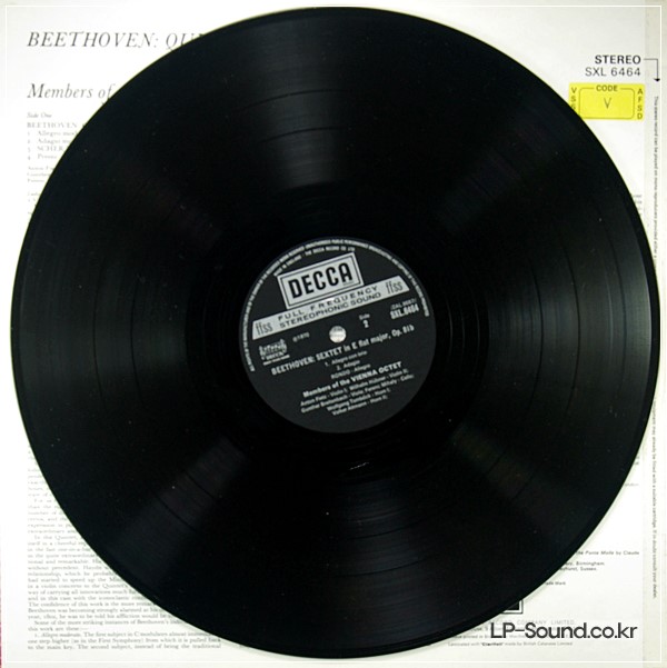 BEETHOVEN / VIENNA OCTET 'QUINTET IN C MAJOR / SEXTET SXL 6464