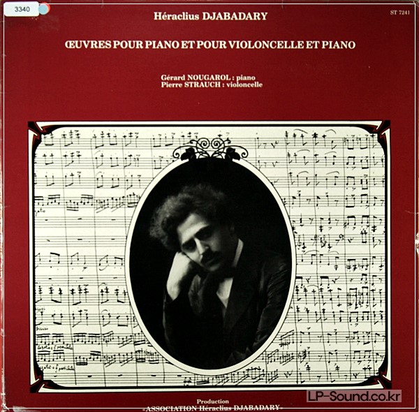 GERARD NOUGAROL & PIERRE STRAUCH PLAY HERACLIUS DJABADARY PIANO CELLO WORKS 7241