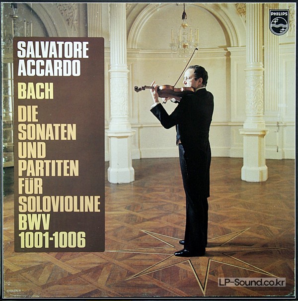 J.S.BACH THE SONATAS AND PARTITAS FOR SOLO VIOLIN ACCARDO-PHILIPS 3 LP BOX