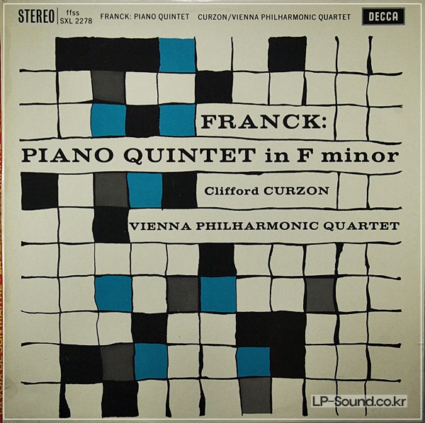 FRANCK PIANO QUINTET, CURZON, VIENNA PO QUARTET  SXL 2278