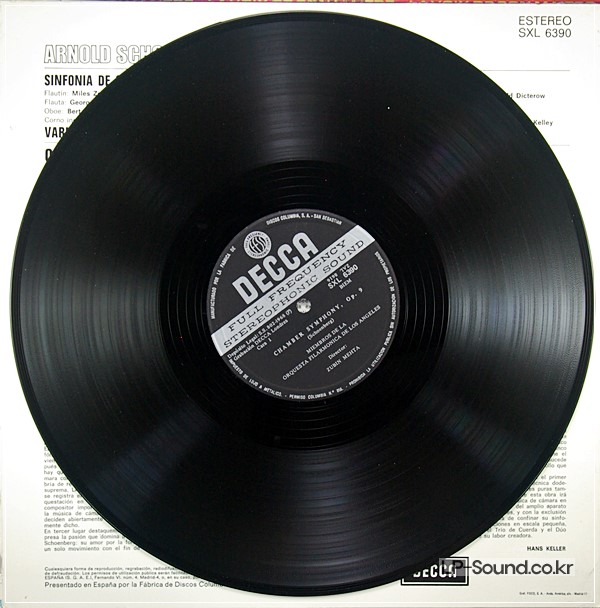 SCHOENBERG - CHAMBER SYMPHONY OP 9/VAR. 31 SXL 6390