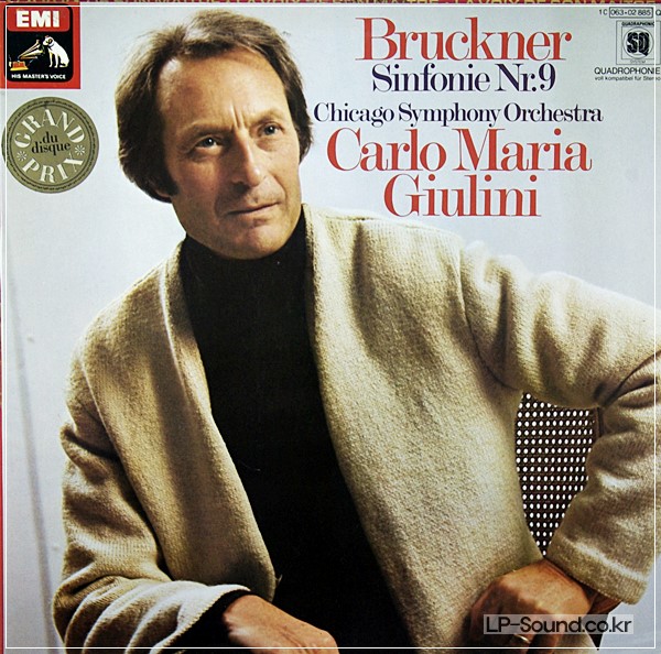 BRUCKNER, SYMPHONY NO. 9 GIULINI CHICAGO STEREO/QUAD