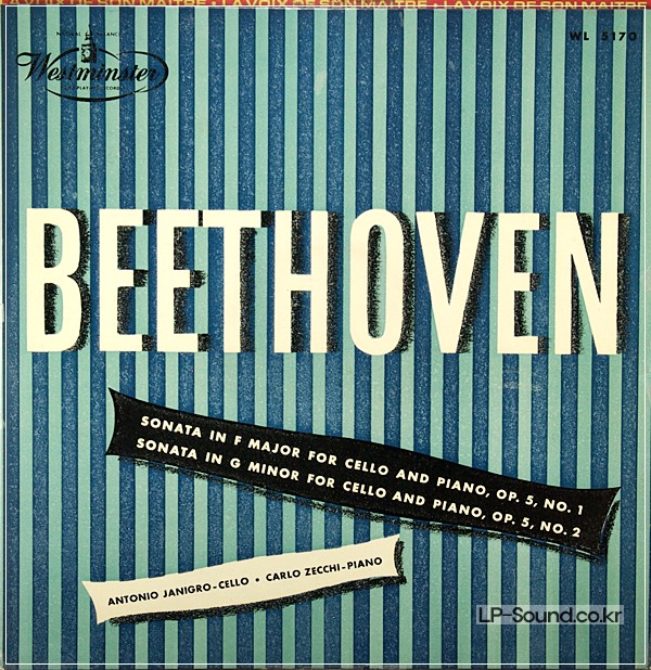 BEETHOVEN / ANTONIO JANIGRO - CARLO ZECCHI  WESTMINSTER WL 5170