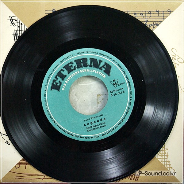 LEONID KOGAN WIENIAWSKI LEGENDE KREISLER CAPRICE VIENNOIS RARE ETERNA 520065 ED1