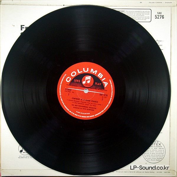 FRANCK SYMPHONY IN D MINOR KLEMPERER  SAX 5276