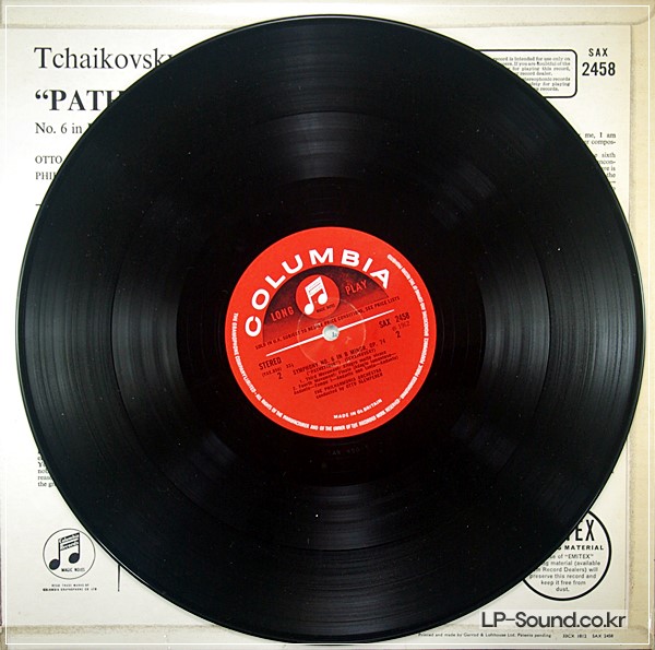 TCHAIKOVSKY PATHETIQUE OTTO KLEMPERER NM /SAX 2458