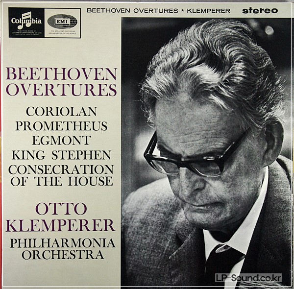BEETHOVEN : OVERTURES  OTTO KLEMPERER  COLUMBIA SAX 2570