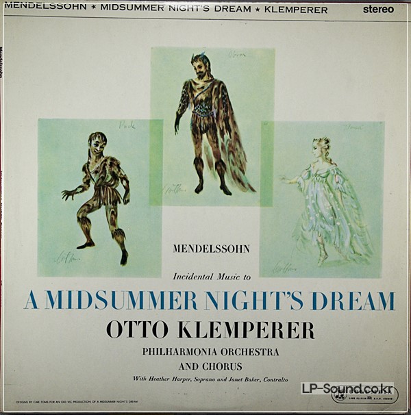MENDELSSOHN - MIDSUMMER NIGH'T DREAM -  - KLEMPERER  SAX 2393