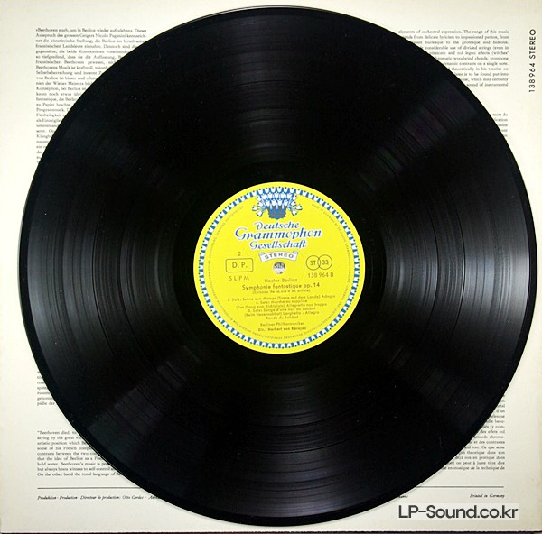 BERLIOZ SYMPHONIE FANTASTIQUE   KARAJAN   SLPM 138 964