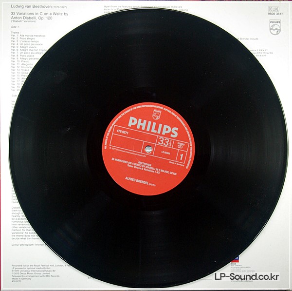 BEETHOVEN,BRENDEL 1976 'LIVE' - DIABELLI-VARIATIONEN