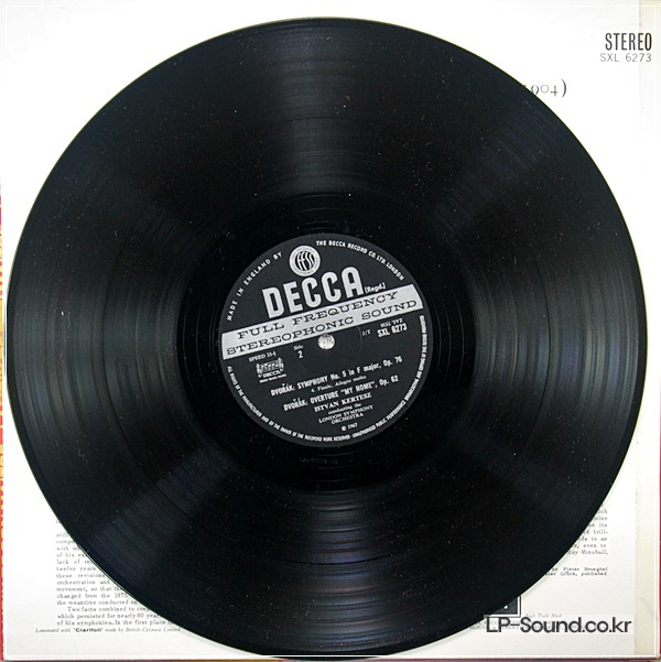 DVORAK SYMPHONY NO.5 KERTESZ DECCA WB DG SXL 6273