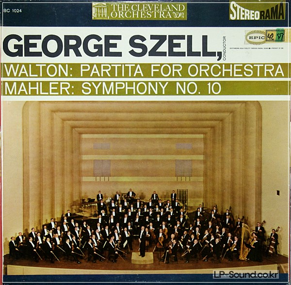 WALTON PARTITA MAHLER SYMPHONY NO.10 EPIC GEORGE SZELLSTEREORAMA BC 1024