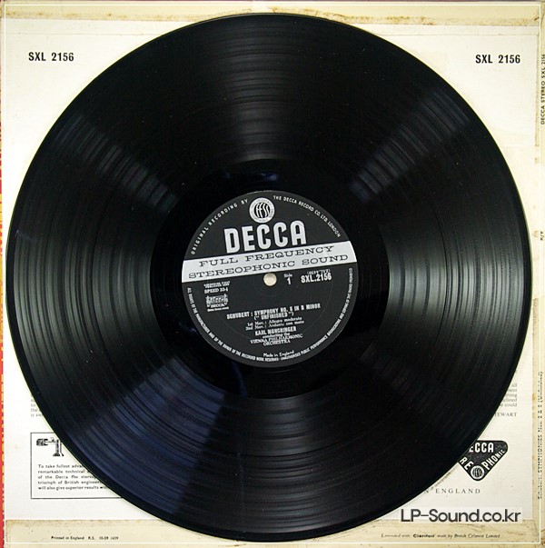 SCHUBERT / MUNCHINGER/SYMPHONY NO. 8.NO.2 SXL 2156