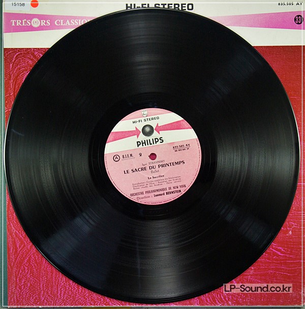 LEONARD BERNSTEIN LP STRAVINSKY LE SACRE DU PRINTEMPS PHILPS HIFI