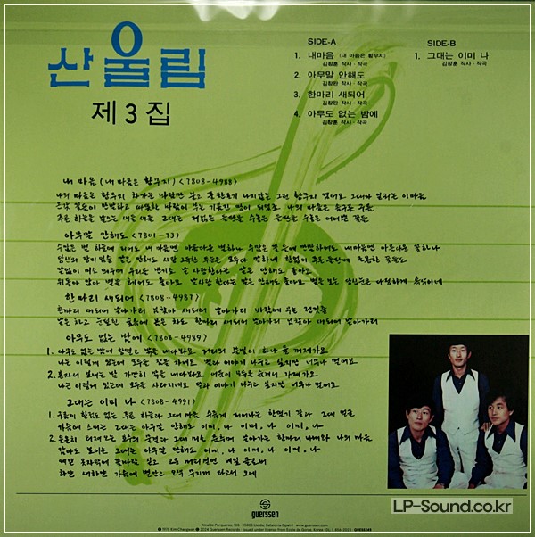 산울림 제 3집 GREEN VINYL