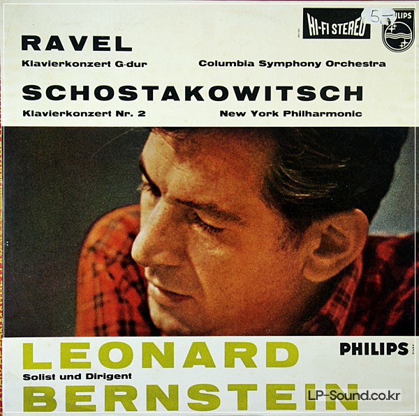 RAVEL, SCHOSTAKOWITCH: CONCERTOS, BERNSTEIN PHILIPS HI-FI, AY 835 525