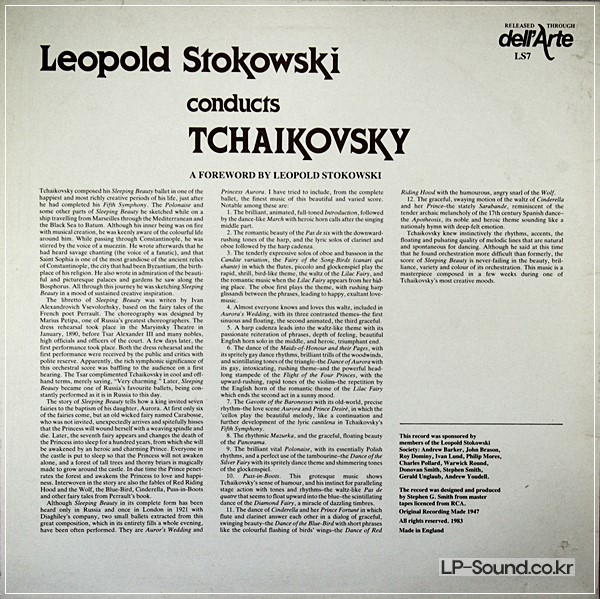 TCHAIKOVSKY  / SLEEPING BEAUTY - L. STOKOWSKI COND. TEST  PRESSING  DA 9017