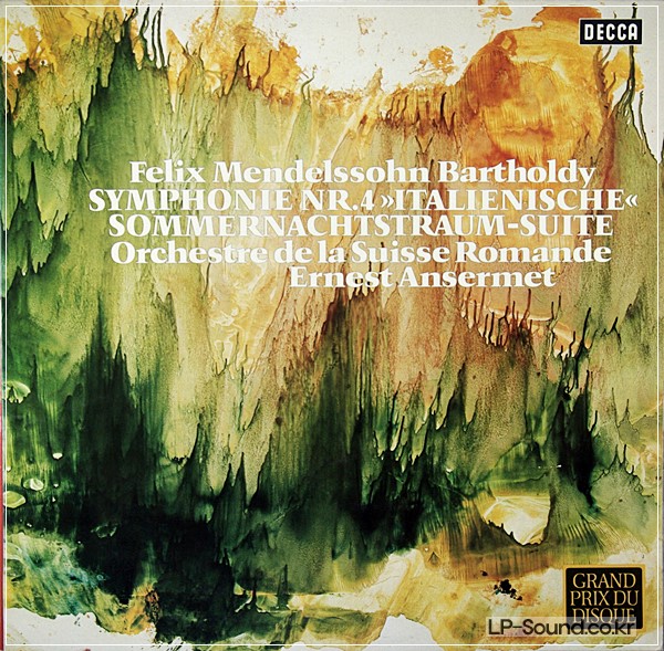 MENDELSSOHN - SYMPHONY NO. 4 ANSERMET ORCH SUISSE ROMAN