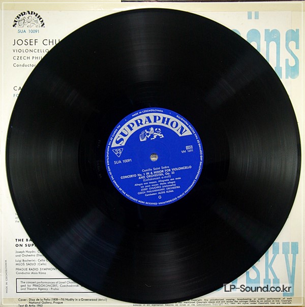 CHUCHRO CELLO CONCERTO SAINT-SAENS / TCHAIKOVSKY - KLIMA SUPRAPHON SUA 10091