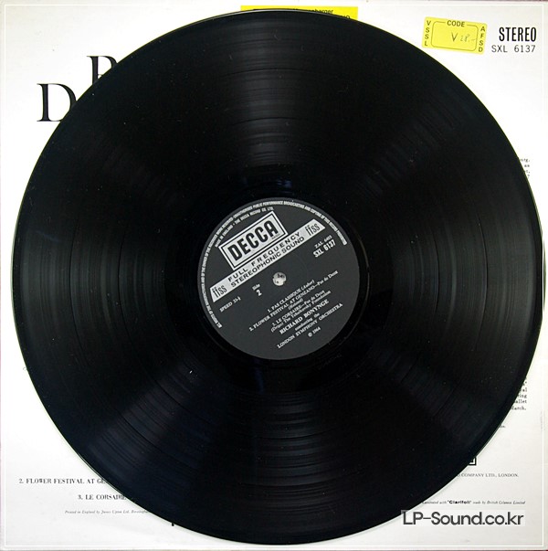 RICHARD BONYGE PAS DE DEUX BALLET MUSIC DRIGO MINKUS SXL 6137