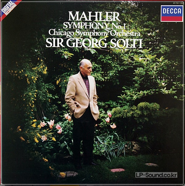 MAHLER - SYMPHONY NO 1 LP, CHICAGO S/O, GEORG SOLTI, DECCA 411 731-1