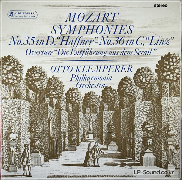 MOZART SYMPHONIES N°35/36 KLEMPERER COLUMBIA SAX 2436 1ED