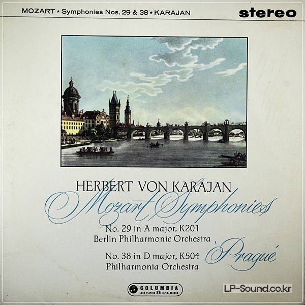 MOZART SYMPHONIES 29 & 38 KARAJAN SAX 2356