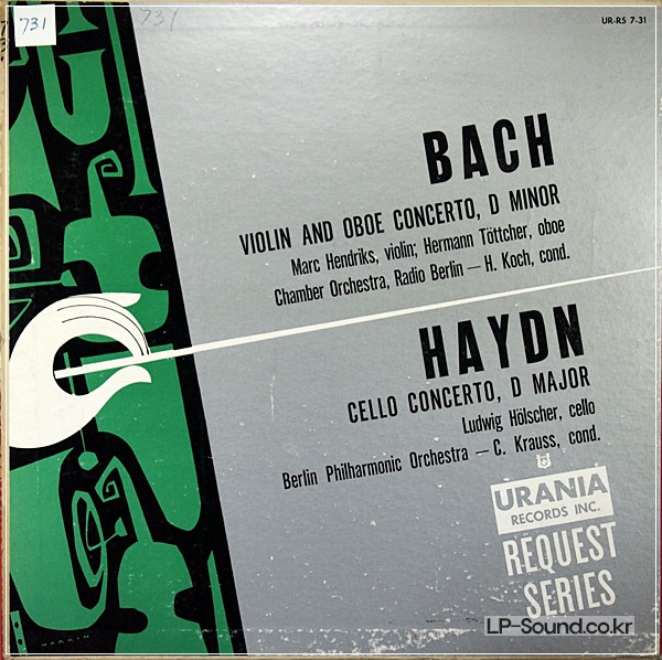 BACH HAYDN CELLO CONCERTOS LUDWIG HOELSCHER KRAUSSURANIA UR-RS 7-31